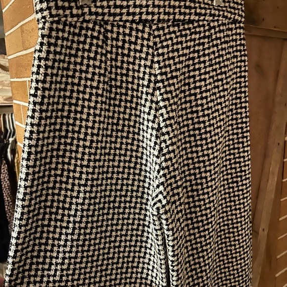 Zara houndstooth tweed pants size 2 - Picture 2 of 4